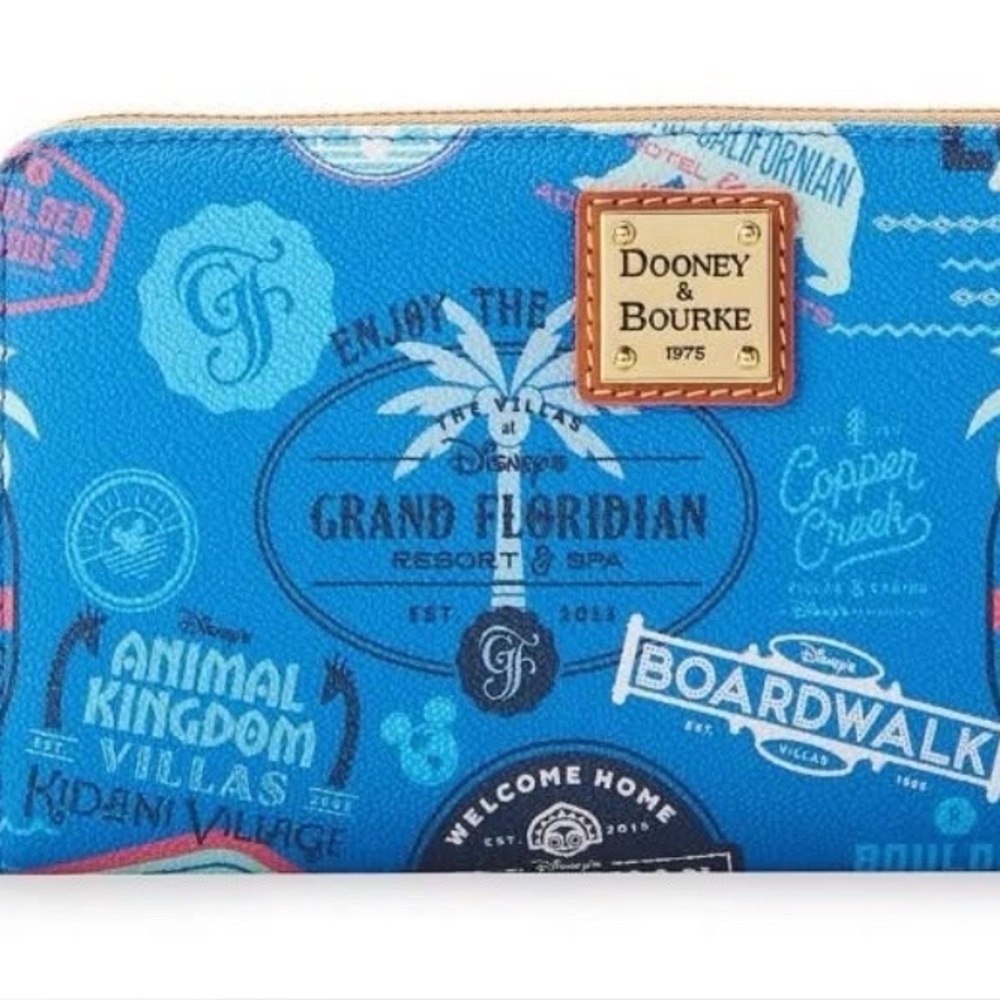 Dooney & Bourke Blue Graphic Wallet